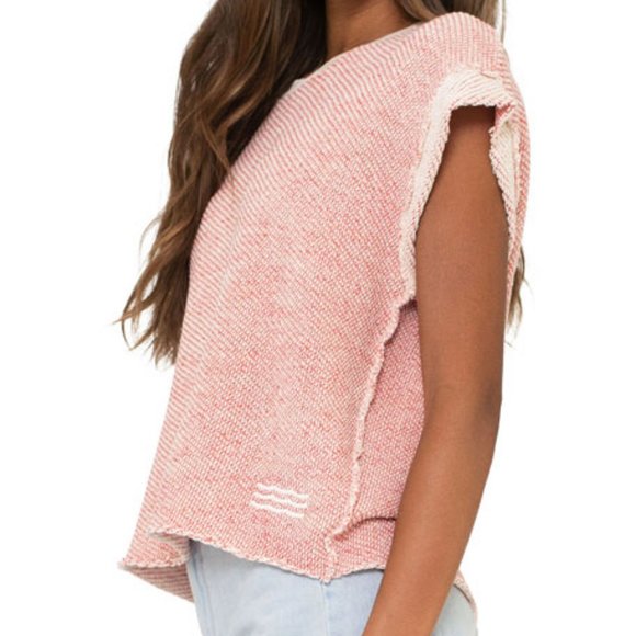 Sol Angeles Baja Terry Crop Sweater Top Small NWT. - Picture 1 of 8